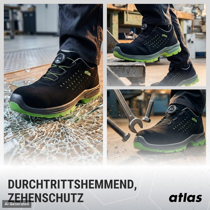 Atlas 44 EU Schwarz Grün, 44 EU Schwarz Grün
