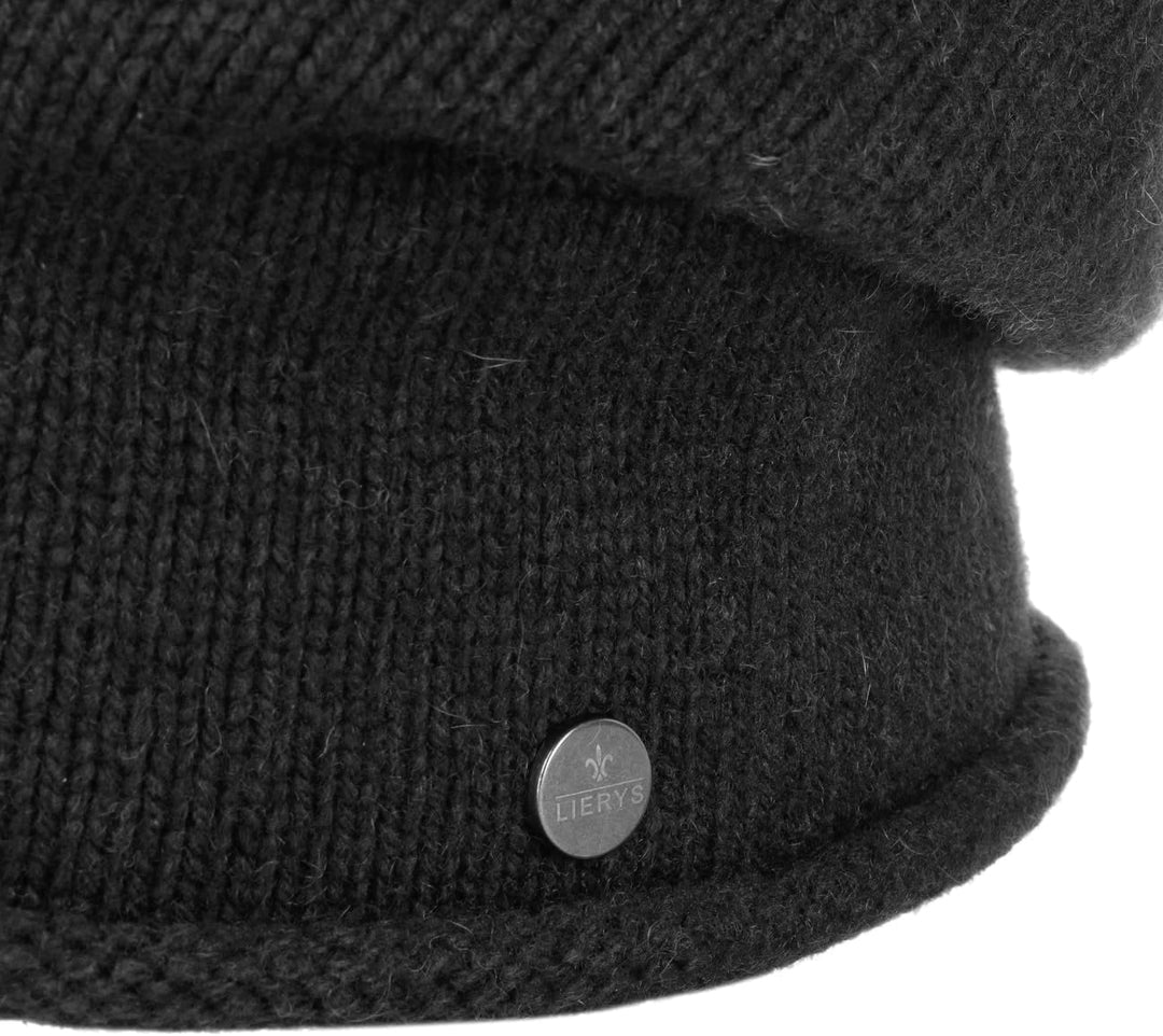 LIERYS Merino Kaschmir Beanie Oversize-Mütze Damen Herren Made in Germany Herbst Winter Einheitsgrös