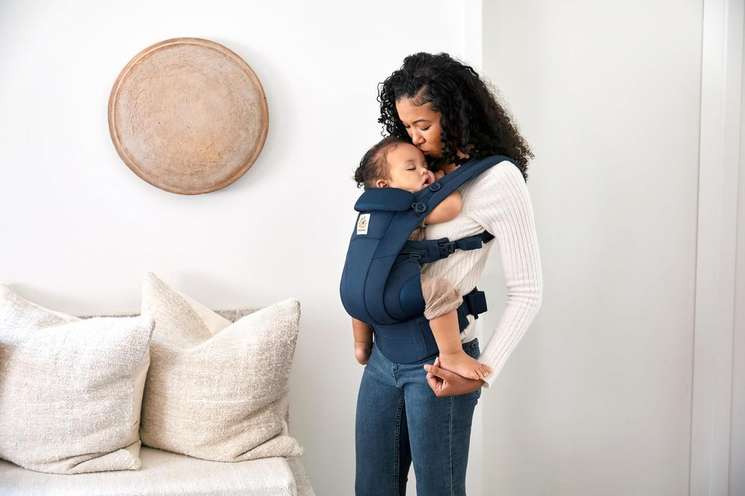 Ergobaby Omni Dream Babytrage für Neugeborene ab Geburt bis 20kg, 4 Positionen SoftTouch Cotton Ergo