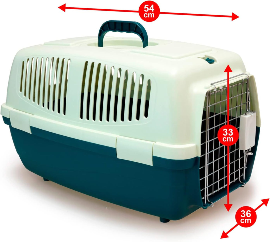 Arquivet Transportbox aus Kunststoff für Haustiere, 59 x 36 x 33 cm, kleine oder mittelgrosse Hunde