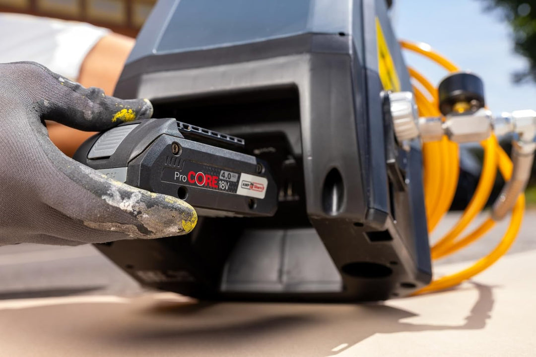 WAGNER Akku Airless-Farbspritzsystem SprayPack 18V, das mobile Airless-Spritzsystem für perfekte Obe