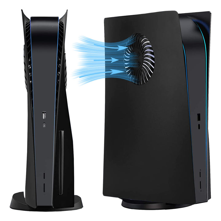 PS5 Frontplatten mit Kühlöffnungen Harte stossfeste Abdeckung für Playstation 5 Disc Edition DOBEWIN