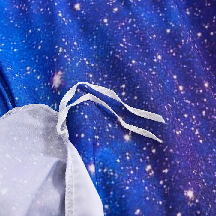 Loussiesd Bettwäsche Set Galaxie Sternenhimmel Bettbezug Set für Kinder Jungen Mädchen Weich Atmungs