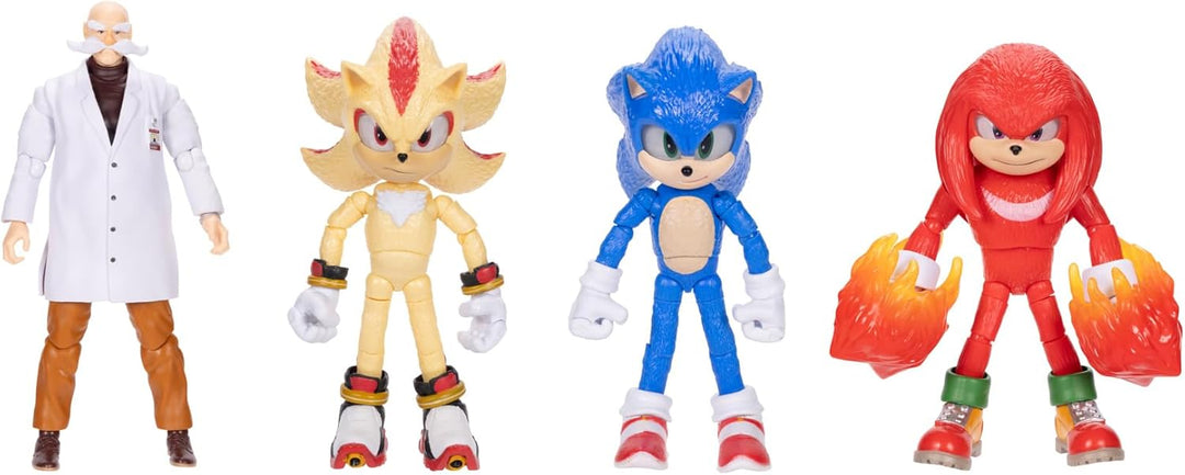 Sonic The Hedgehog Sonic 3 Movie Super Shadow Actionfigur von Jakks Pacific, 13 cm gross, hochbewegl