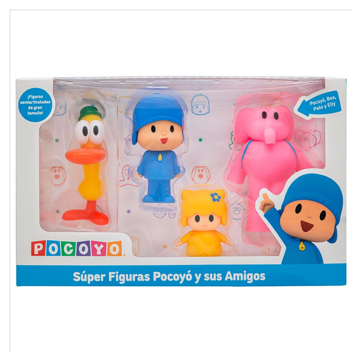 BANDAI Packung mit 4 Super Figuren Pocoyo und Seine Freunde