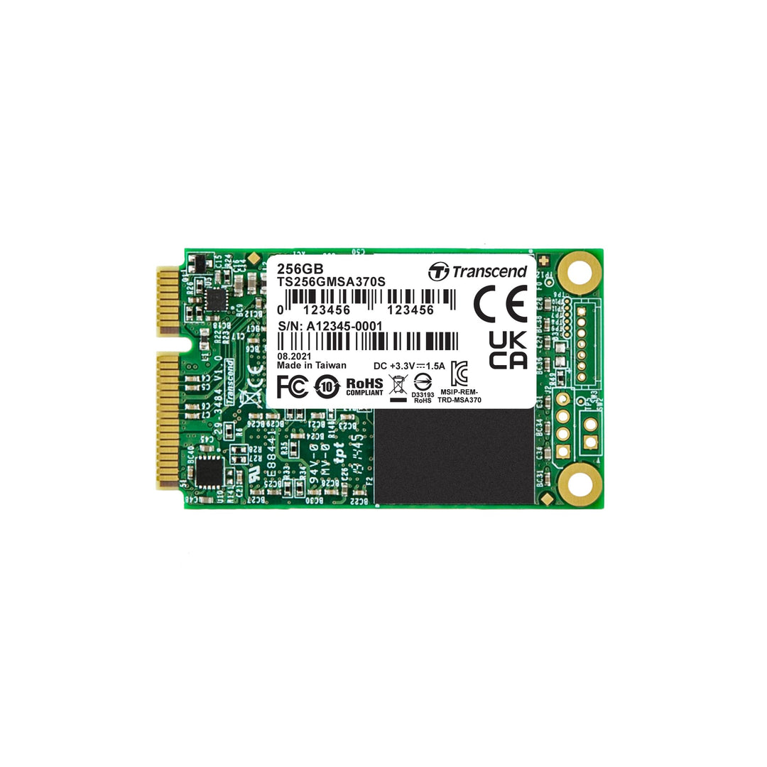Transcend 256GB SATA III 6Gb/s MSA370S mSATA SSD 370S SSD TS256GMSA370S MLC 256GB, MLC 256GB