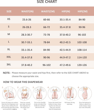 FeelinGirl Damen Formende Bodys Bauch Weg Shapewear mit 3 Reihen Haken Figurformender mit Breite Sch