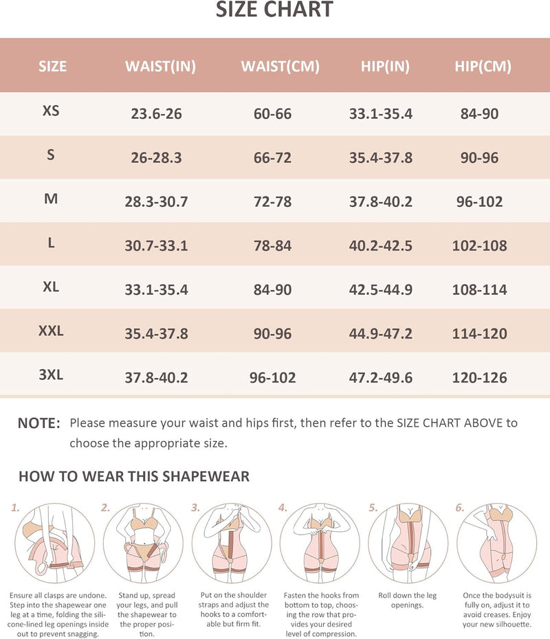 FeelinGirl Damen Formende Bodys Bauch Weg Shapewear mit 3 Reihen Haken Figurformender mit Breite Sch