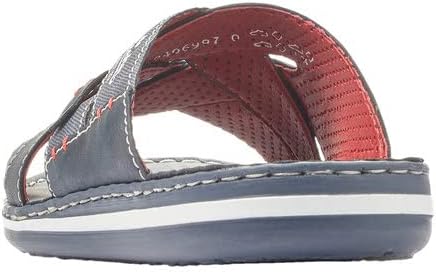 Rieker Herren 21099 Pantoletten 43 EU Blau, 43 EU Blau
