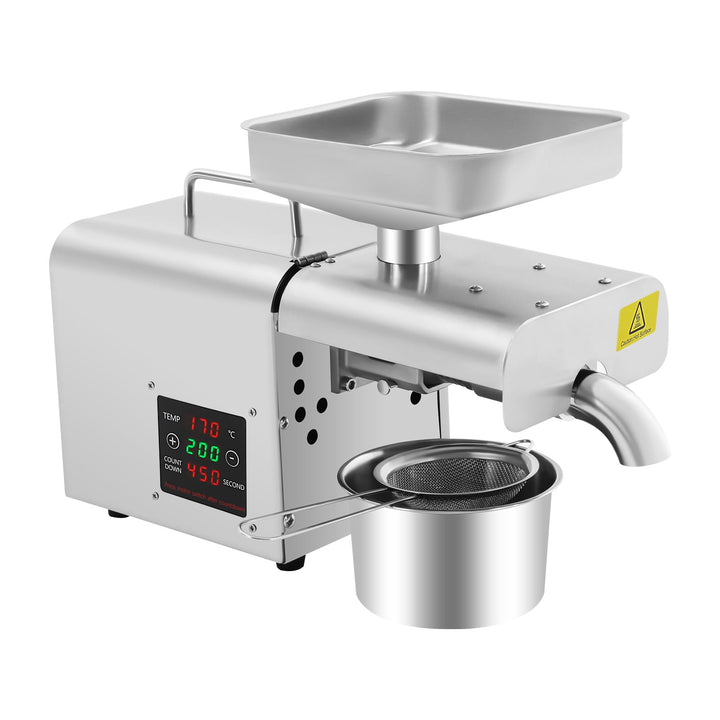 Elektrische öLpressmaschine,Edelstahl öLpresse Mit Filter,Heiss Und Kaltpressung,öLextraktionsmaschi