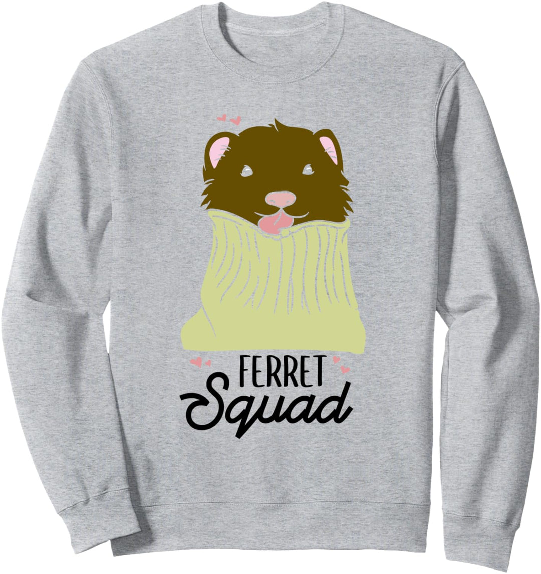 Ferret Squad Ironic Rodent Team Sweatshirt