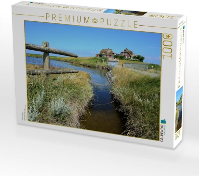 CALVENDO Puzzle Hallig Hooge 1000 Teile Lege-Grösse 64 x 48 cm Foto-Puzzle Bild von Sarnade, 1000 Te