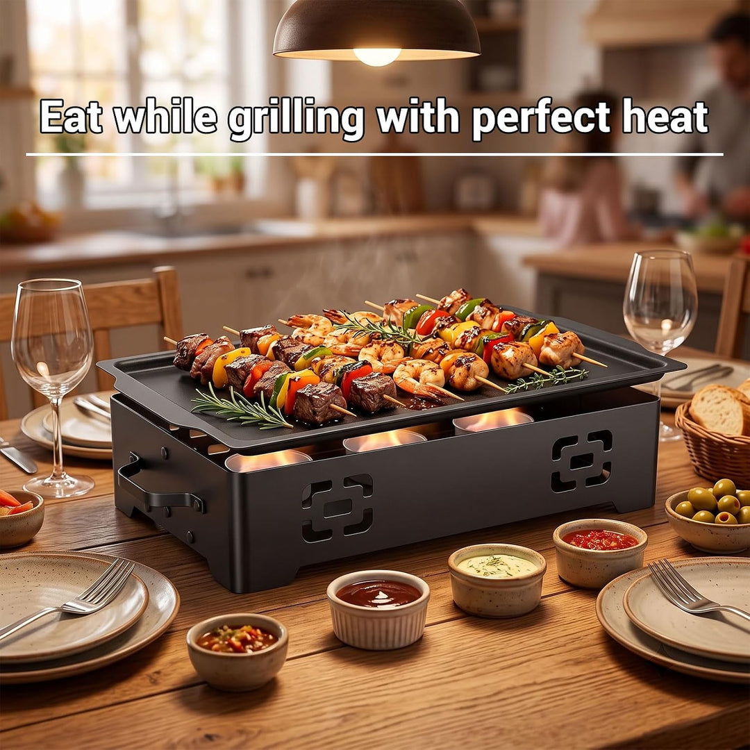 BBQ Warmhalteplatte, Speisenwärmer Warmhalteplatte Für Essen &amp; Grillgut, Warmhaltebehälter Grillgut