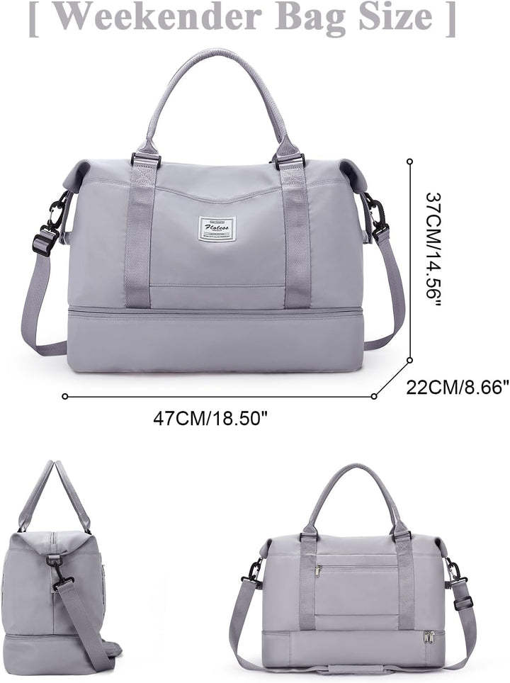 Reisetasche Damen Handgepäck Tasche Sporttasche Weekender Bag Schwimmtasche Wasserdicht Travel Bag D