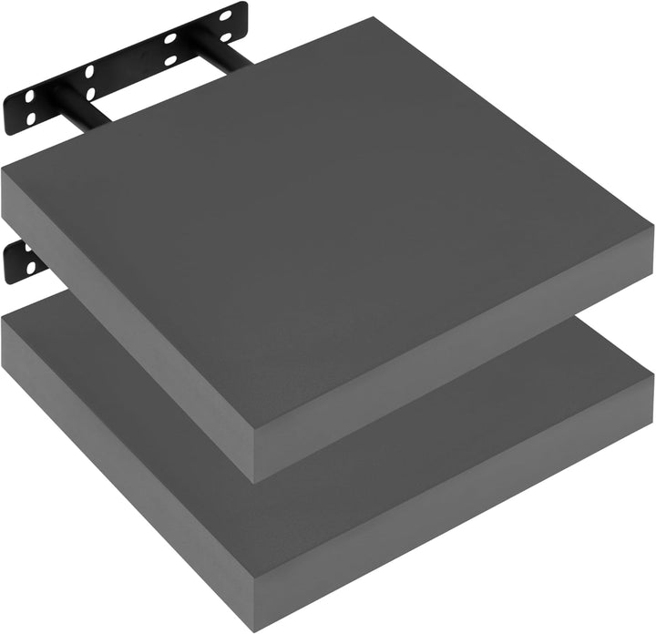 WOLTU 2X Wandregal Wandboard Bücherregal Regale für Deko Wandablagen aus MDF Holz, 2er Set Hängerega