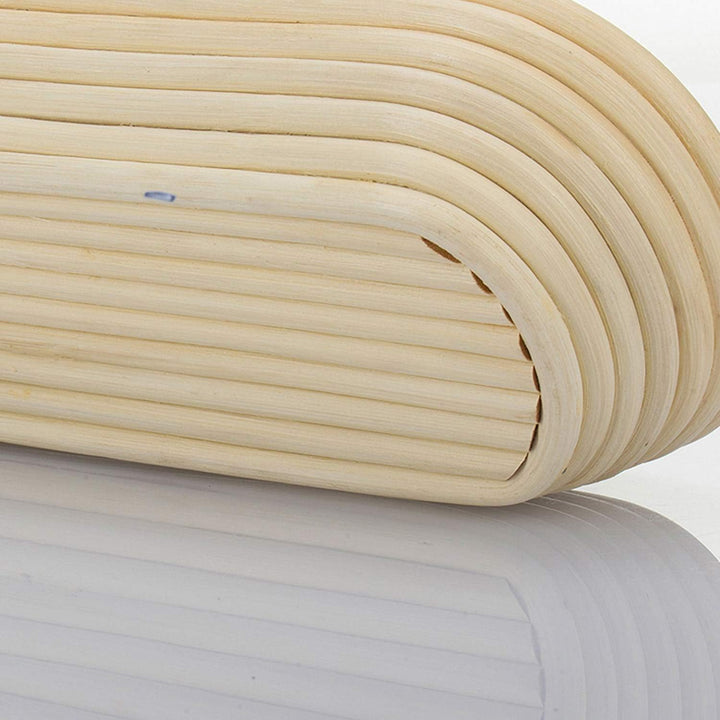 Westmark Gärkörbchen, Für 1500-2000g Brotteig, Oval, Länge: ca. 40 cm, Peddigrohr, Hellbeige, 320222