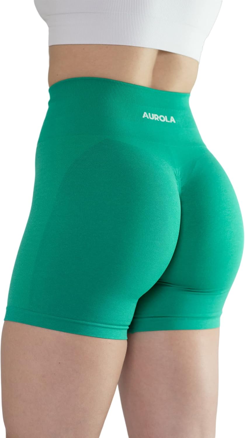 AUROLA Intensify Workout Shorts for Women Seamless Scrunch Short Gym Yoga Running Sport Active Exerc