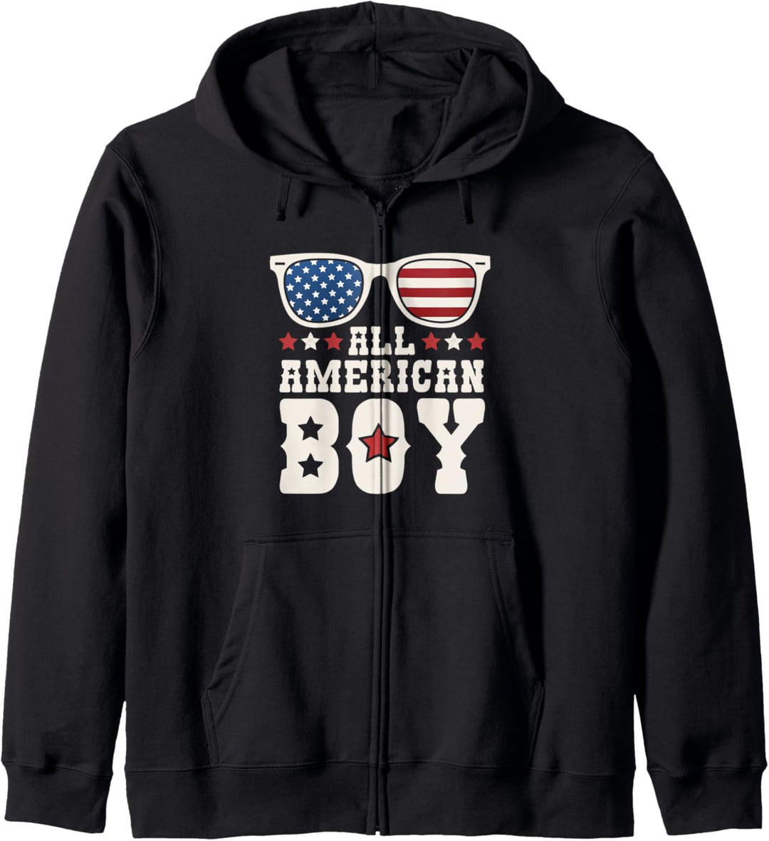 All American Boy 4th of July Texas Sunglasses Cowboy Country Kapuzenjacke