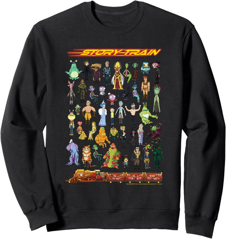Rick and Morty Story Train Toy Set Sweatshirt
