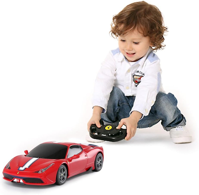 Rastar Ferrari ferngesteuertes Auto, 1 : 14 Ferrari 458, Special A, rotes Spielzeugauto – Cabrio, au