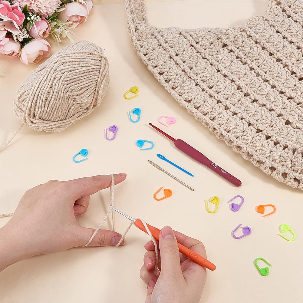 ORIGACH DIY Häkelset Für Hobo Taschen Für Anfänger Und Erwachsene, Häkel Schultertaschen Starterset
