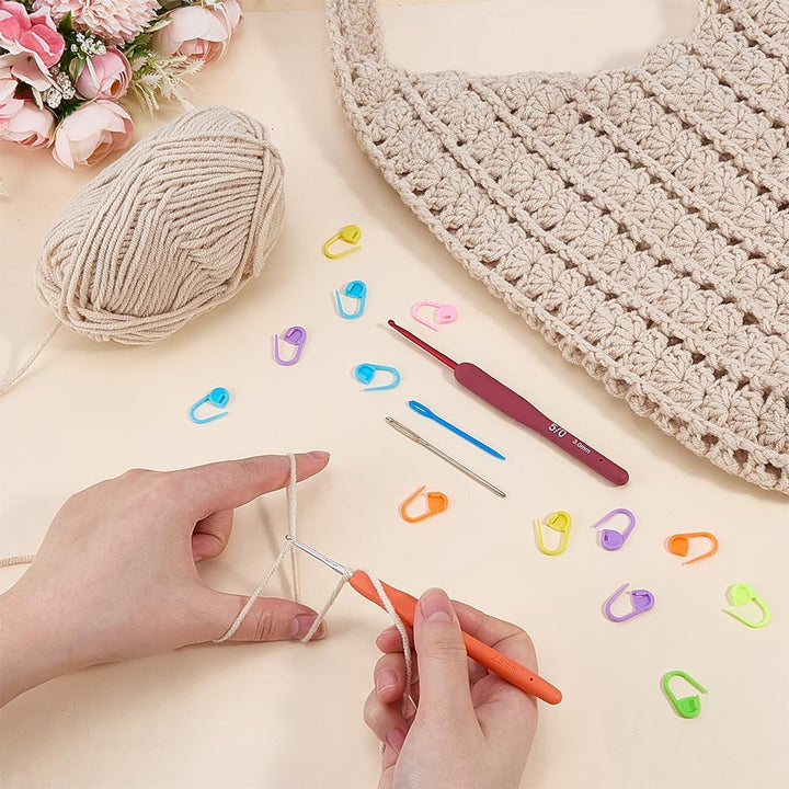 ORIGACH DIY Häkelset Für Hobo Taschen Für Anfänger Und Erwachsene, Häkel Schultertaschen Starterset