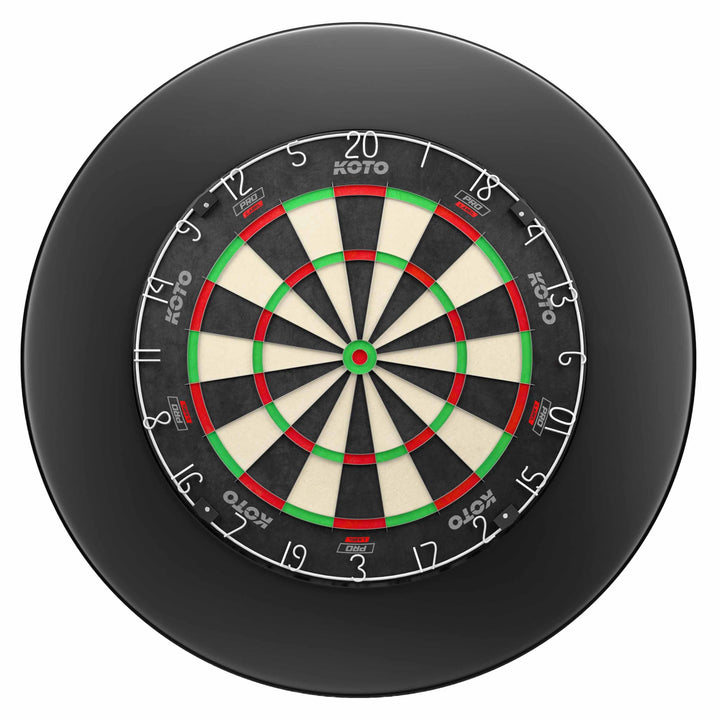 KOTO - King Pro + Dartbord Surround, Hochwertiger Dart Surround für alle Dartscheiben, Dart Auffamgr