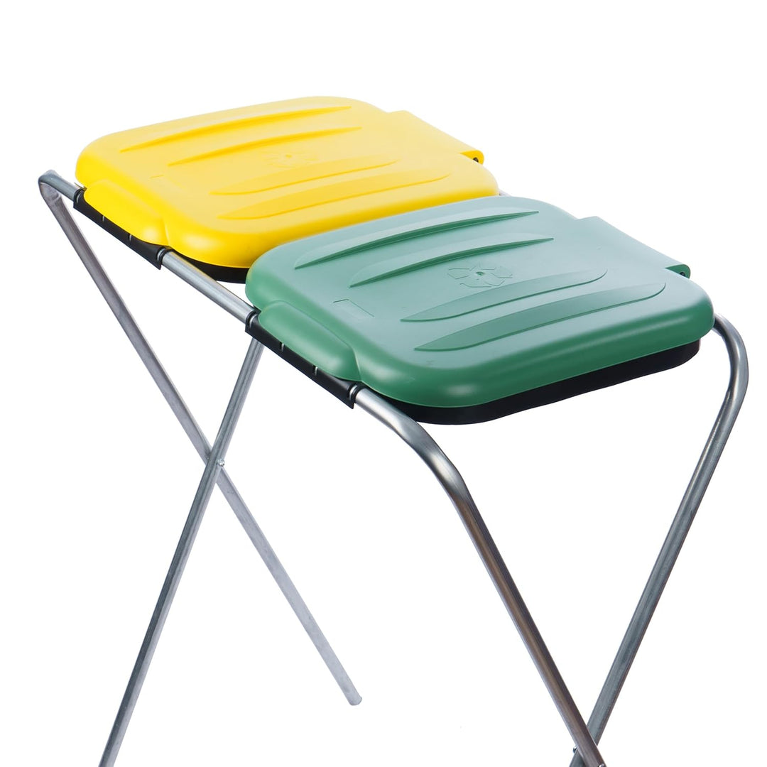 Müllsackständer 60x40x70 cm Müllsackständer stabil 2 Ständer Müllsäcke 120L Buntes Müllsackhalter mi