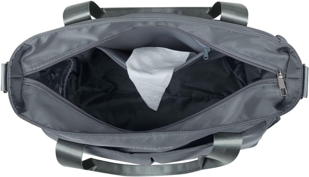 Kikkaboo Brielle Wickeltasche, Befestigungsclips, wasserdicht, Schultergurt Grau, Grau