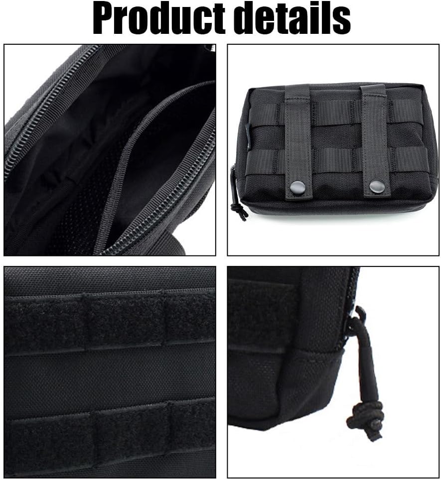 DONGKER Futterbeutel für Hunde, 1 Stuck Molle EDCTasche für Hundegeschirr, Pouch Zusatztasche für Hu