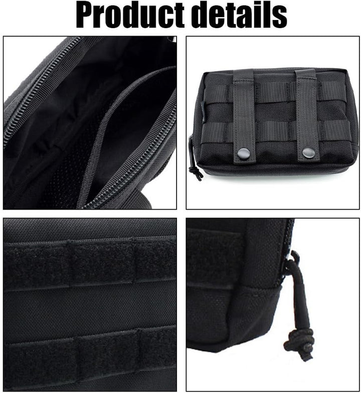 DONGKER Futterbeutel für Hunde, 1 Stuck Molle EDCTasche für Hundegeschirr, Pouch Zusatztasche für Hu