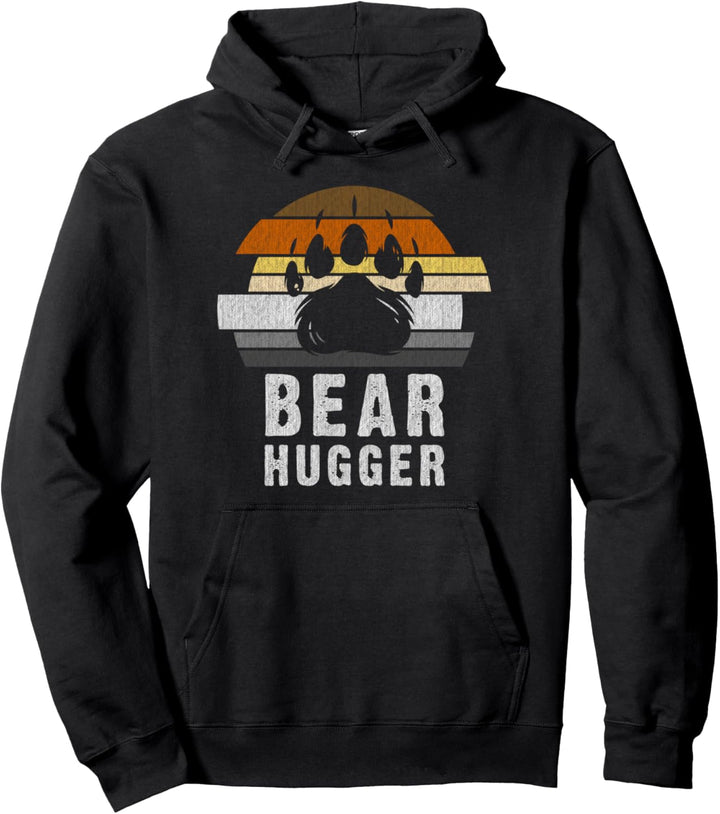 Bear Community, Bear Paw, Gay Pride Bear Hugger Pullover Hoodie