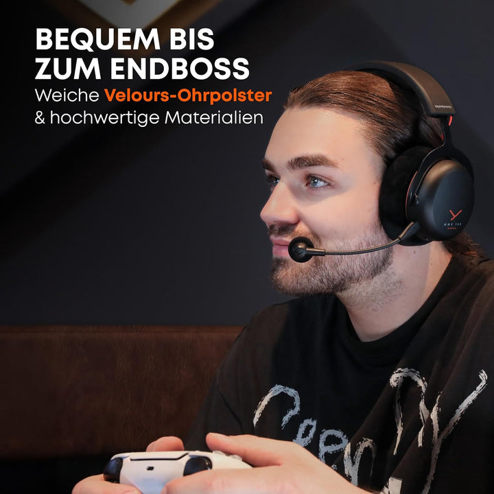 beyerdynamic MMX 150 Wireless - Kabelloses Gaming-Headset in schwarz mit Klangpersonalisierung und V