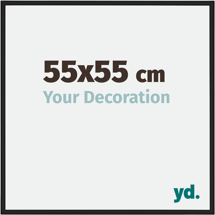 yd. Your Decoration - Bilderrahmen 55x55 cm - Bilderrahmen aus Aluminium mit Acrylglas - Antireflex