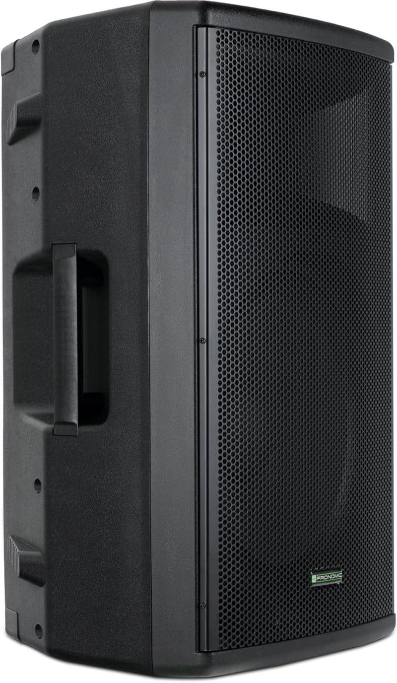 Pronomic E-215 MA - Aktive 2-Wege Box - Leistung: 120 Watt (RMS) - 15" Woofer + 1,0" Kompressions-Tr