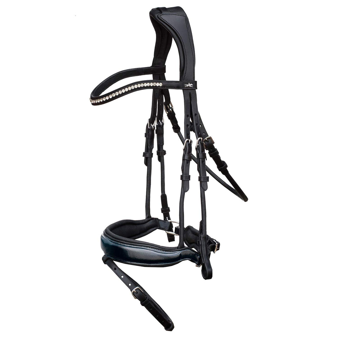Schockemöhle Malibu Anatomic Snaffle Bridle Schwarz WB, Schwarz WB