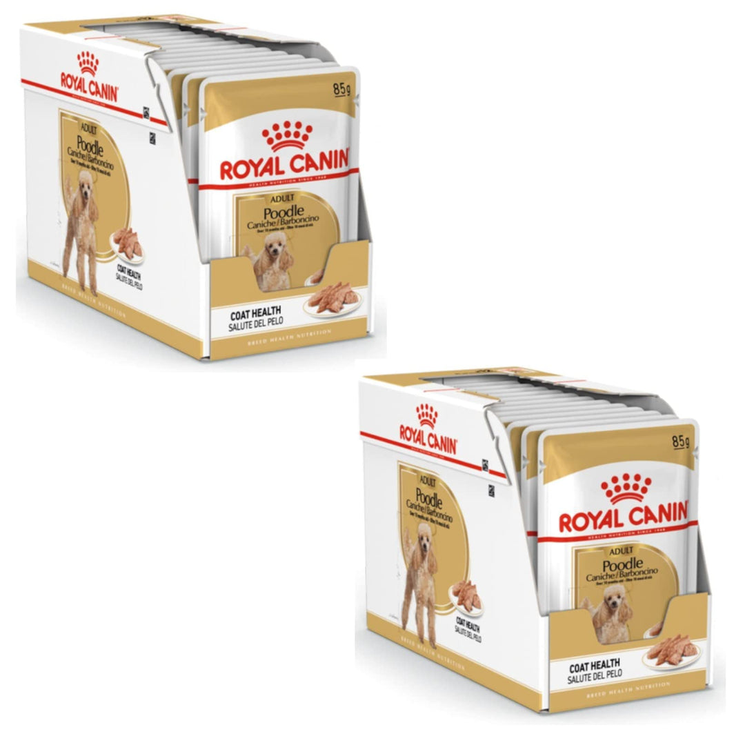 Royal Canin Poodle Adult | Doppelpack | 2 x 12 x 85 g | Nassfutter für ausgewachsene Pudel | Zur Unt