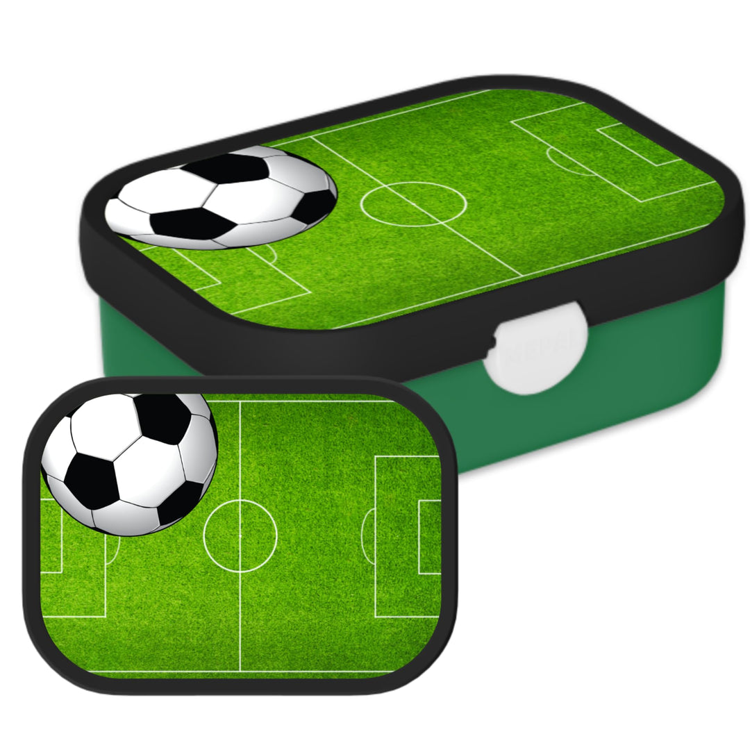 Mepal Campus Lunchbox Fussball – Bento Brotdose für Kinder Schule & Kindergarten – Snackbox mit Bent