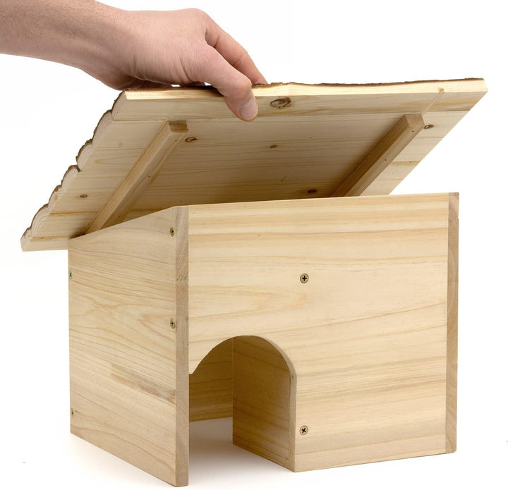 CKB LTD Bauen Sie Ihr eigenes Igelhaus aus Holz für Igel oder Meerschweinchen, Outdoor-Unterschlupf