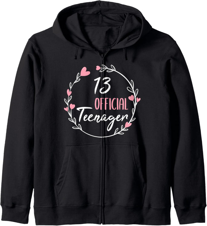 13. Geburtstag Mädchen 13 Jahre Teenager Geburtstag Geschenk Kapuzenjacke