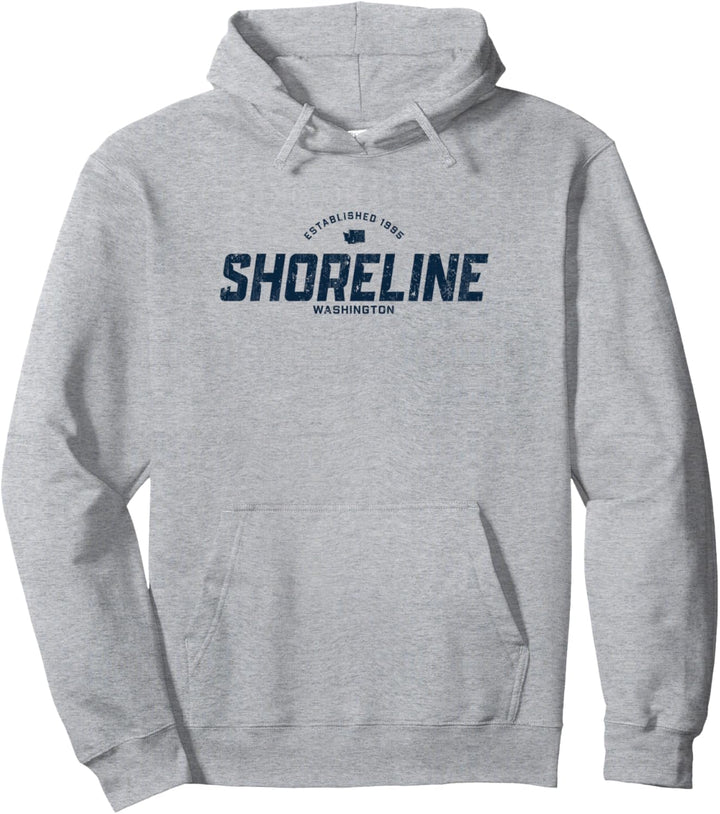Shoreline Washington WA Vintage-Sport-Logo, Marineblau Pullover Hoodie
