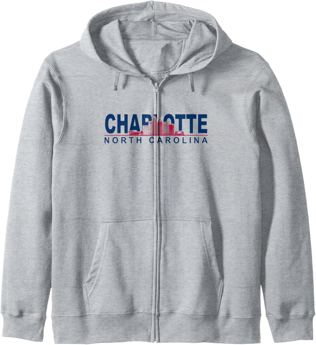 Charlotte North Carolina Cityskype - Skyline Charlotte Kapuzenjacke