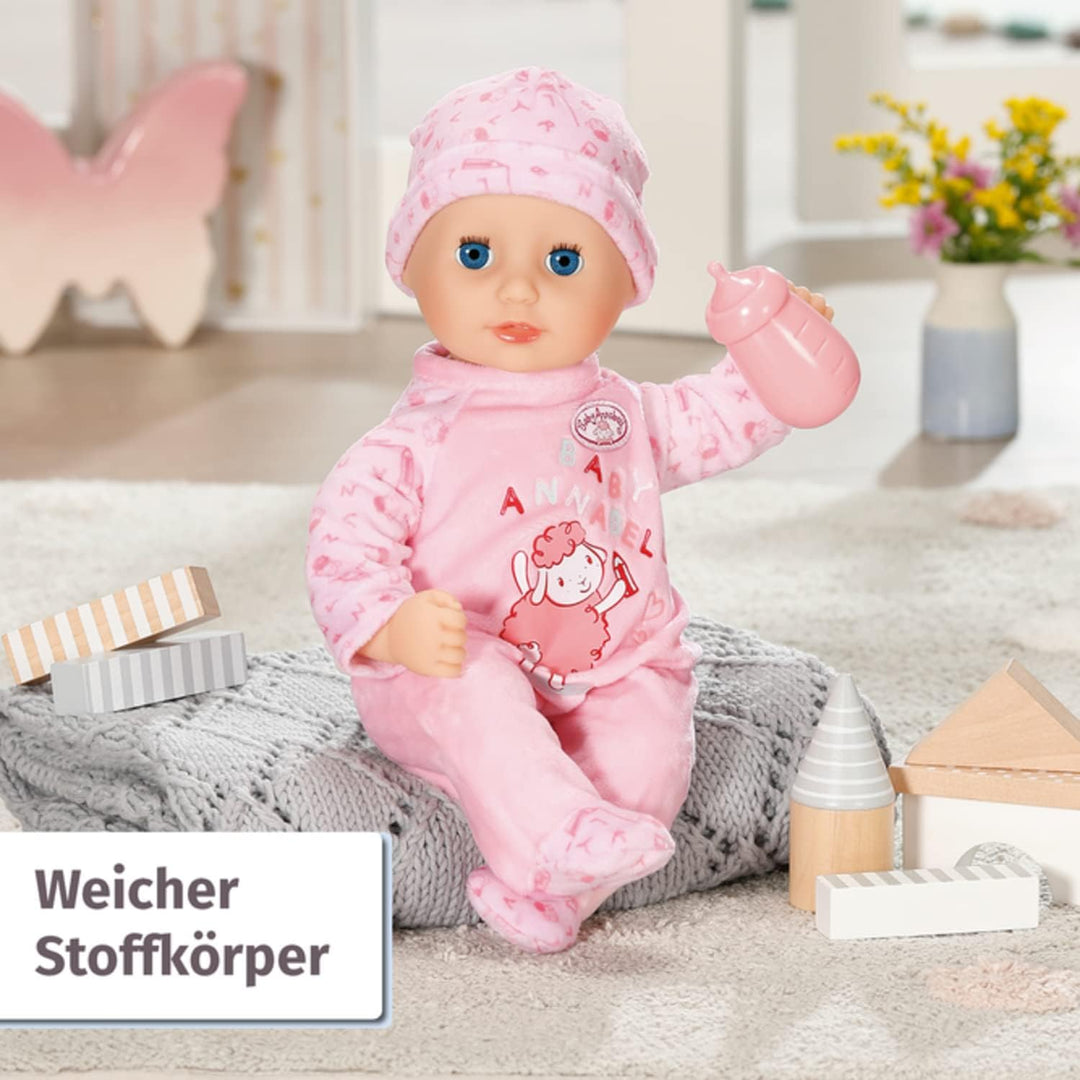 Zapf Creation 706466 Baby Annabell Little Annabell 36cm- weiche Puppe mit Stoffkörper, rosa Strample