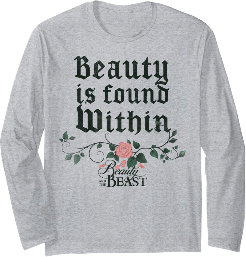 Disney Beauty And The Beast Roses Langarmshirt