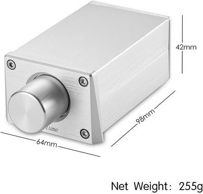 Nobsound High Precision Passive Preamp Volume Controller VOL Control HiFi Preamplifier ALPS (RCA&HiF