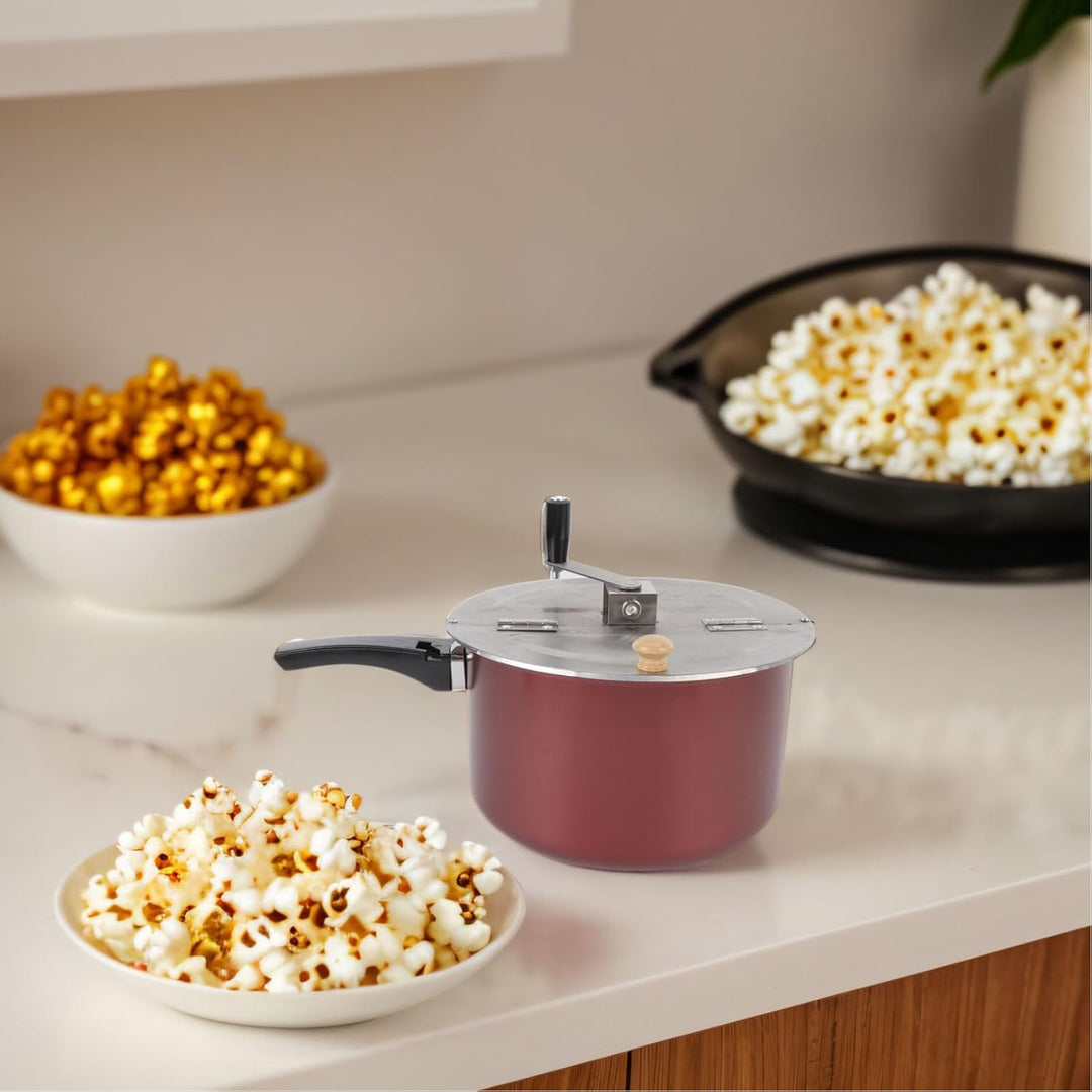 Herdplatte Popcorn Popper, Manuelle Popcorn Maker, Handbetriebene Popcorn Maker Köstliche Hausgemach