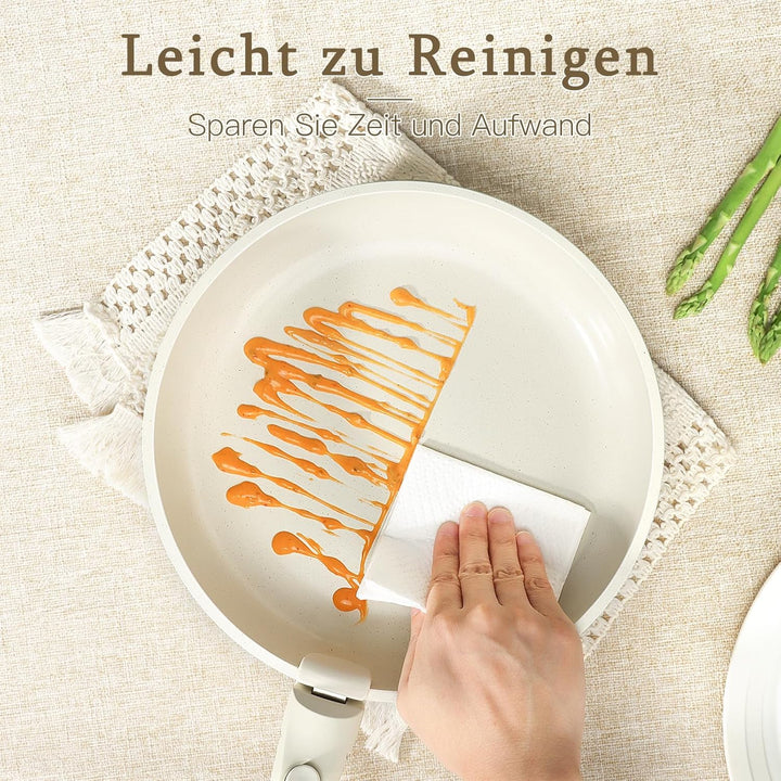 GiPP Kochgeschirr-Set 8-teilig plus 18cm Kühlschrankdeckel, Kochgeschirr-Set mit Antihaft-Beschichtu