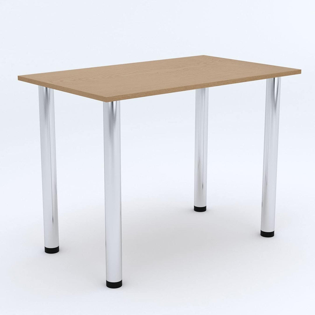 mikon 70x40 | Esszimmertisch - Esstisch - Tisch mit Chrombeinen - Küchentisch - Bürotisch | Eiche HE