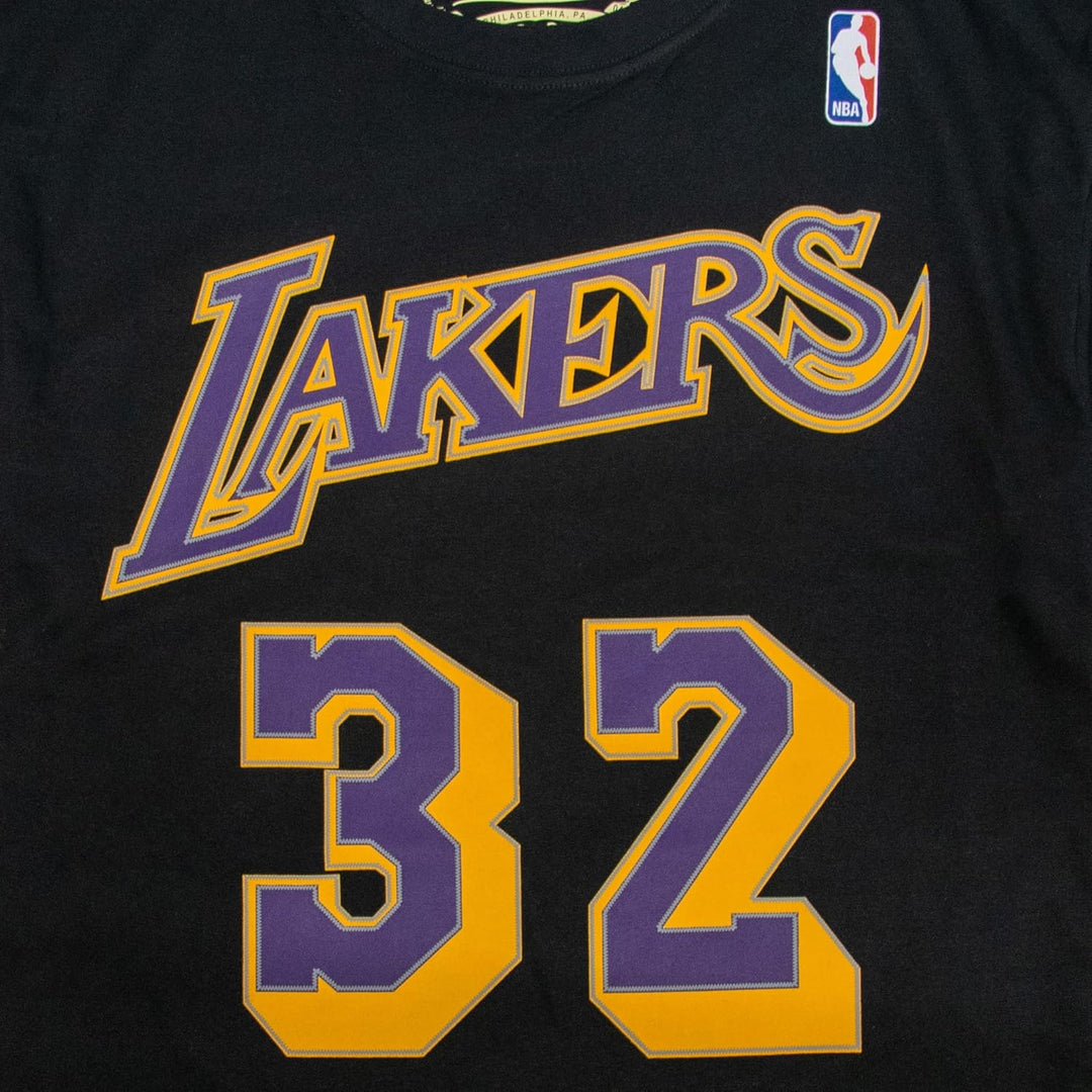 Mitchell & Ness Name & Number T-Shirt (NBA | HWC | NFL) Los Angeles Lakers, Schwarz S, Los Angeles L