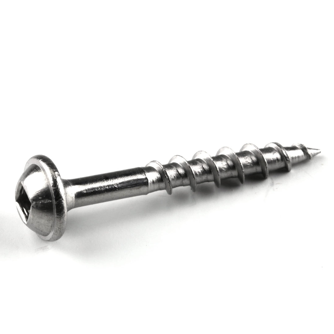 Kreg SML-C125S5-100 305 Stainless Steel Pocket Hole Screws - 1 1/4, 8 Coarse, Washer Head, 100 count